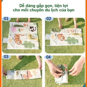 Thảm Picnic Du Lịch Cắm Trại Dã Ngoại Đi Biển – “Vũ Khí Bí Mật” Cho Cả Nhà Khi Du Lịch Ngoài Trời!