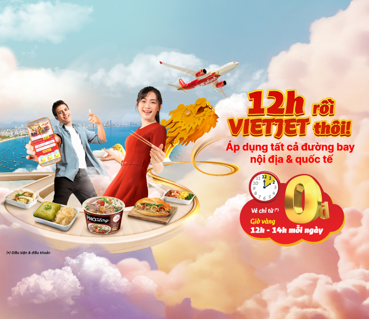 Săn vé máy bay Sài Gòn Hà Nội 0 đồng của Vietjet