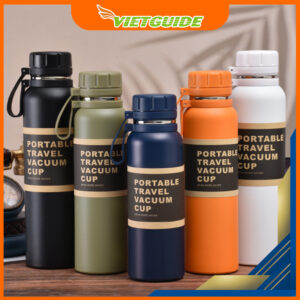 Bình nước giữ nhiệt travel 5 màu 3 loại dung tích khác nhau