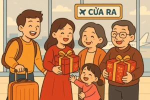 Hành khách mang hành lý về quê bằng máy bay dịp Tết 2026