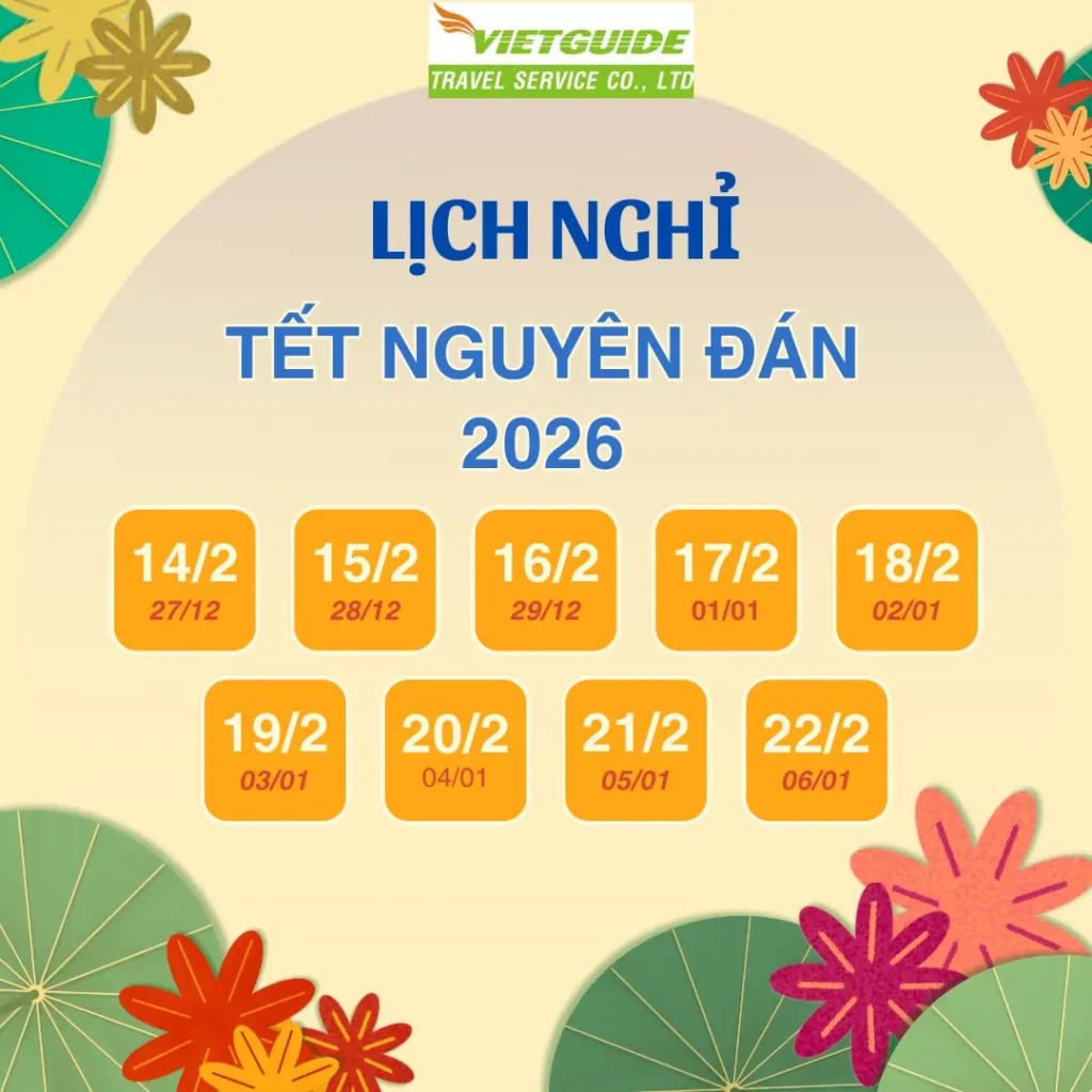 Lịch nghỉ Tết Nguyên Đán 2026 dự kiến
