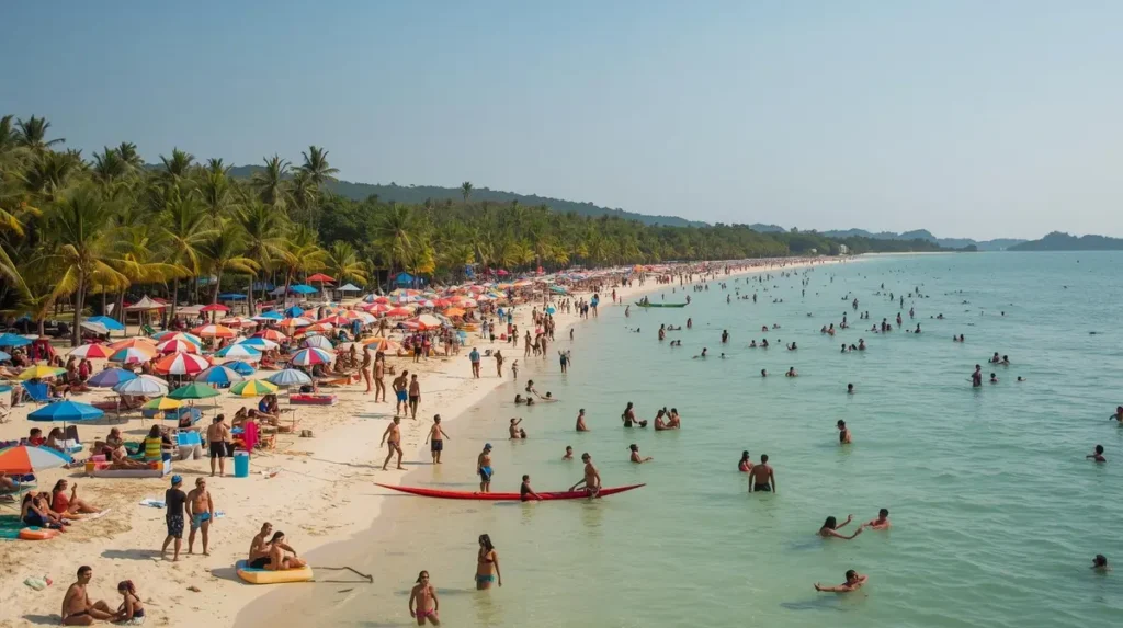 Bãi biển Phú Quốc nhộn nhịp dịp Tết 2026